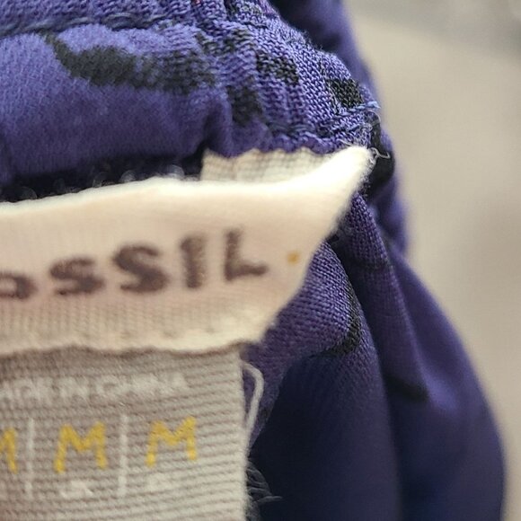 Fossil Women's Mini Skirt Purple and black Size M - Picture 8 of 8